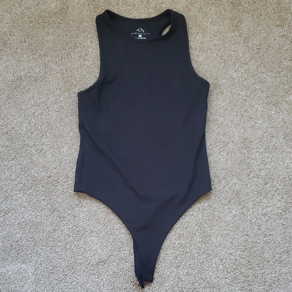 Klassy Network Racerback Ribbed Black Bramisuit